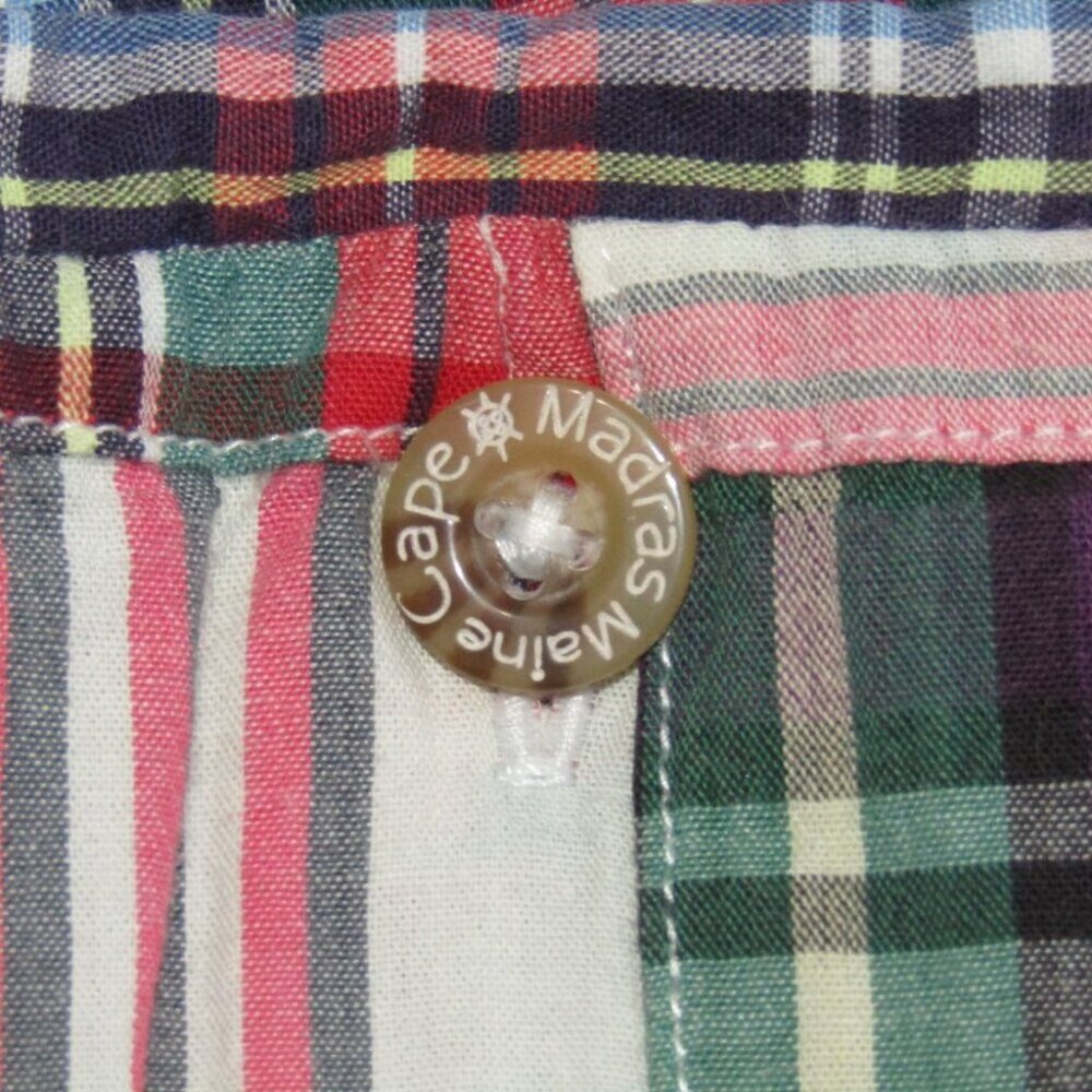 Cape Madras Maine Plaid Patchwork Skort Size 2 Cotton Preppy Golf Tennis Summer - Picture 7 of 11